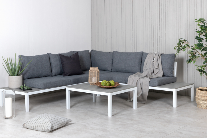 Venture Home Odense Hörnsoffgrupp Grå Utomhus