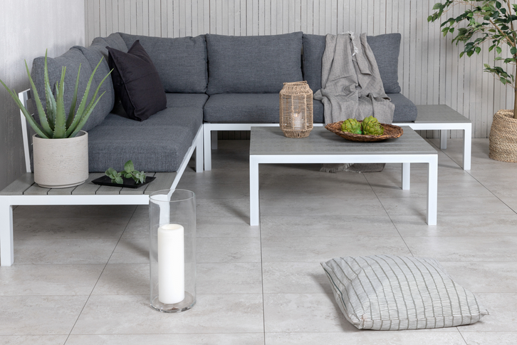 Venture Home Odense Hörnsoffgrupp Grå Utomhus