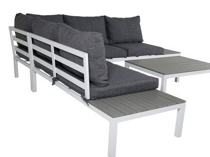 Venture Home Odense Hörnsoffgrupp Grå Utomhus