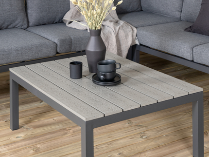 Venture Home Odense Hörnsoffgrupp Mörkgrå Utomhus