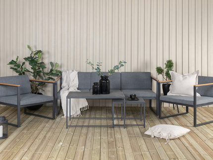 Venture Home Dakar Soffgrupp Svart Utomhus
