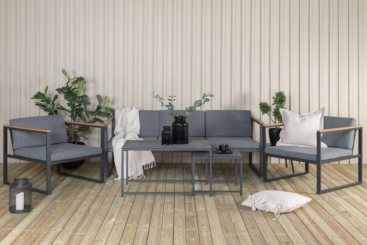 Venture Home Dakar Soffgrupp Svart Utomhus