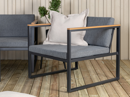 Venture Home Dakar Soffgrupp Svart Utomhus