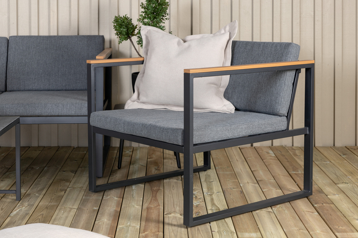 Venture Home Dakar Soffgrupp Svart Utomhus