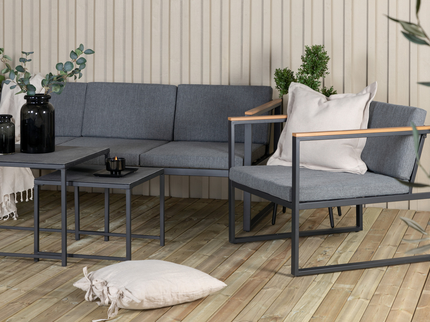 Venture Home Dakar Soffgrupp Svart Utomhus