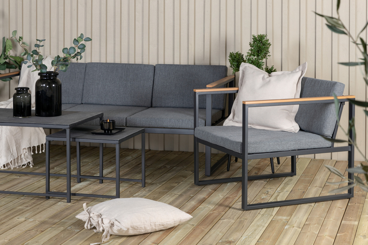 Venture Home Dakar Soffgrupp Svart Utomhus