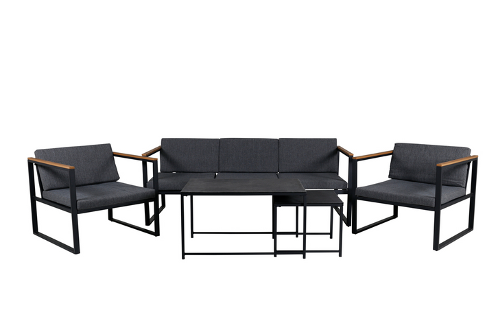Venture Home Dakar Soffgrupp Svart Utomhus