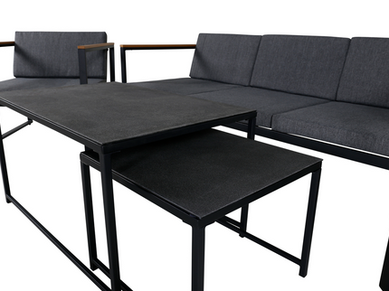 Venture Home Dakar Soffgrupp Svart Utomhus