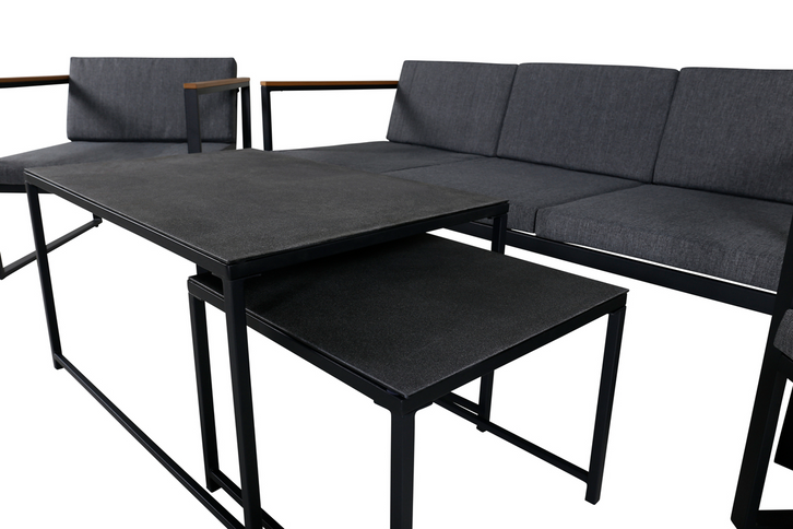 Venture Home Dakar Soffgrupp Svart Utomhus