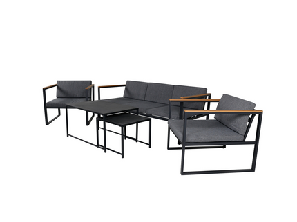 Venture Home Dakar Soffgrupp Svart Utomhus