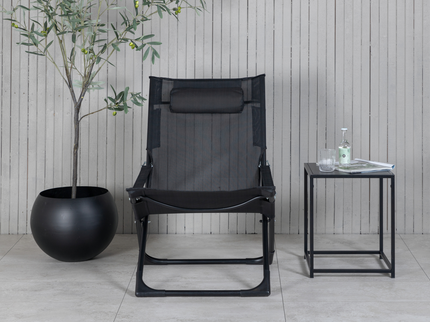 Venture Home Seville Solstol Svart 2-Pack