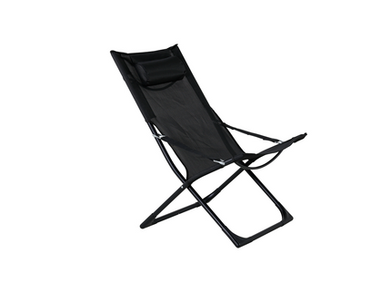 Venture Home Seville Solstol Svart 2-Pack