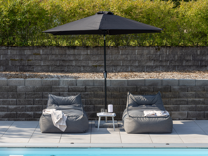 Venture Home Leeds Parasoll Ø300 Svart