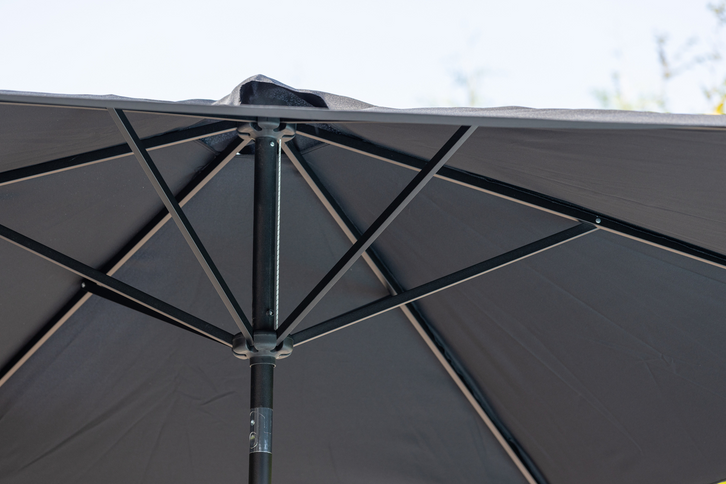 Venture Home Leeds Parasoll Ø300 Svart