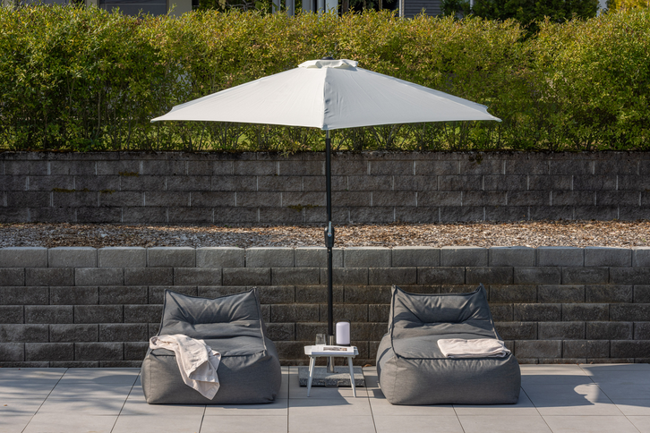 Venture Home Leeds Parasoll Ø300 Vit