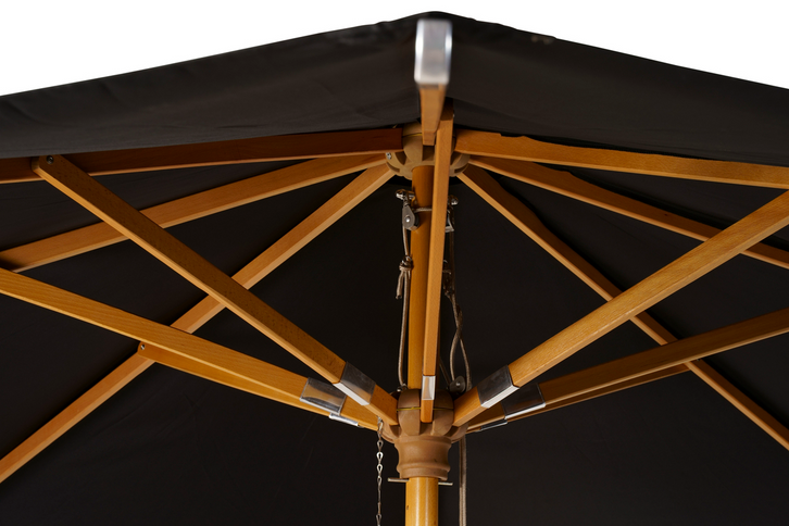 Venture Home Naxos Parasoll Ø300 Svart