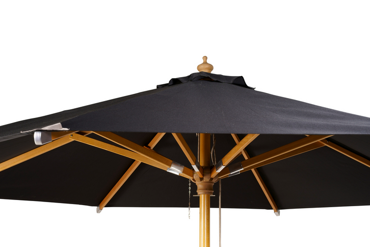 Venture Home Naxos Parasoll Ø300 Svart