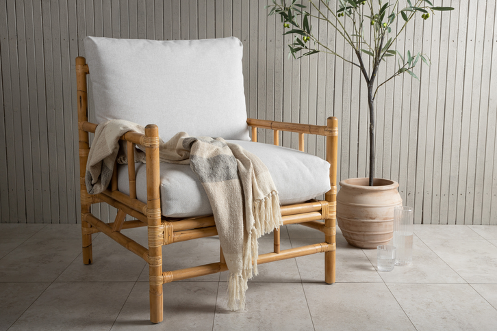 Venture Home Cane Fåtölj Ljusgrå Utomhus