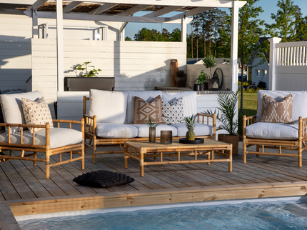 Venture Home Cane Soffbord 35 x 120 x 70 Natur Utomhus