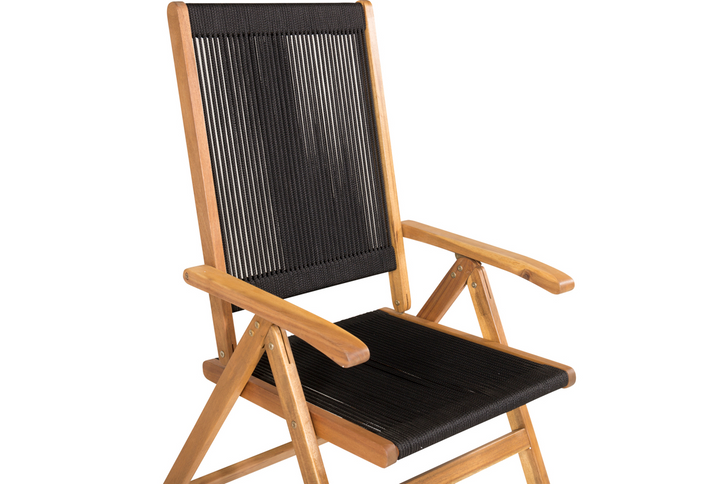 Venture Home Little John Matstolar 2-Pack Svart Utomhus