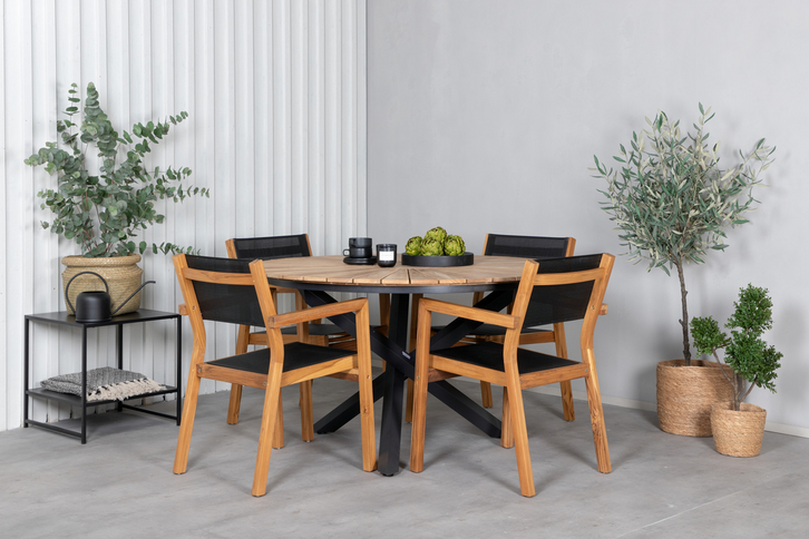 Venture Home Venice Matstolar 2-Pack Natur Utomhus