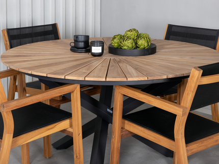 Venture Home Venice Matstolar 2-Pack Natur Utomhus