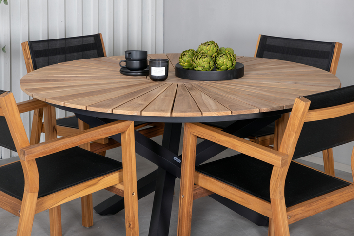 Venture Home Venice Matstolar 2-Pack Natur Utomhus