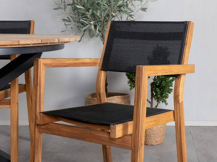 Venture Home Venice Matstolar 2-Pack Natur Utomhus