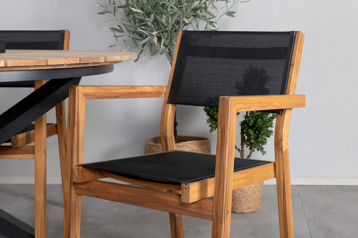 Venture Home Venice Matstolar 2-Pack Natur Utomhus