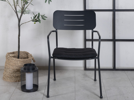 Venture Home Nicke Matstolar 2-Pack Svart Utomhus