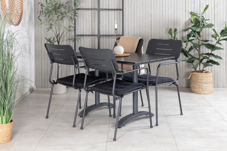 Venture Home Nicke Matstolar 2-Pack Svart Utomhus