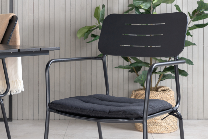 Venture Home Nicke Matstolar 2-Pack Svart Utomhus