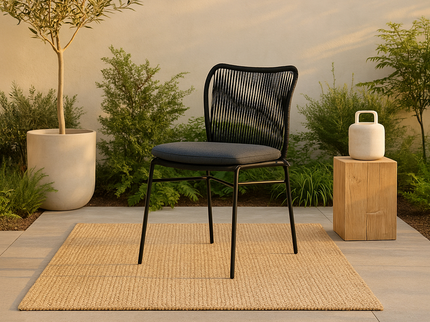 Venture Home Julian Matstolar 4-Pack Svart Utomhus
