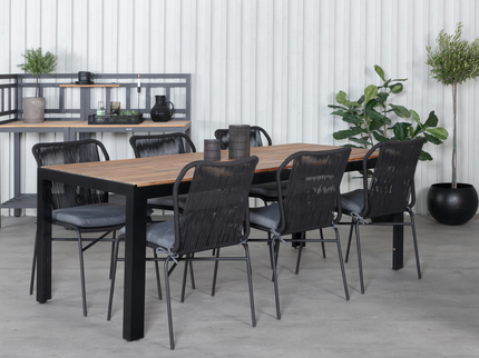 Venture Home Julian Matstolar 4-Pack Svart Utomhus