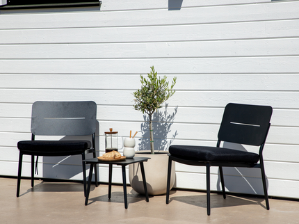 Venture Home Lina Loungestolar Svart 2-Pack