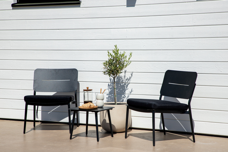 Venture Home Lina Loungestolar Svart 2-Pack
