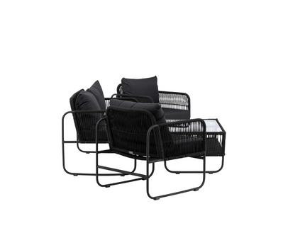 Venture Home Utah Loungegrupp Svart Utomhus