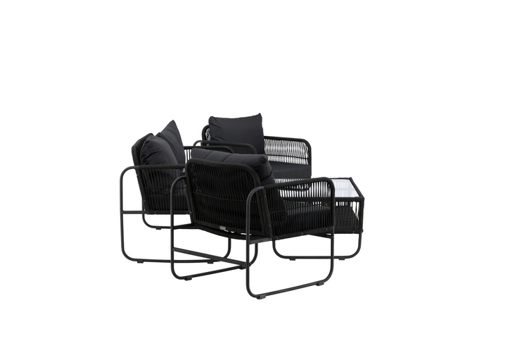 Venture Home Utah Loungegrupp Svart Utomhus