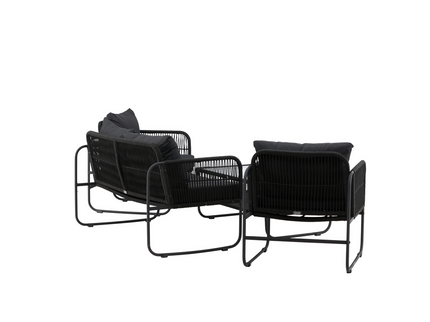 Venture Home Utah Loungegrupp Svart Utomhus