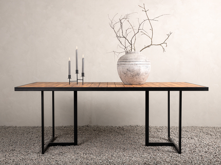 Venture Home Khung Rektangulärt Matbord Utomhus Natur 75 x 200 x 100