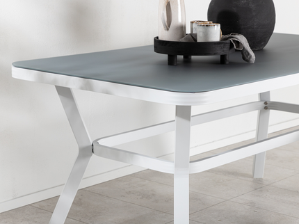 Venture Home Virya Rektangulärt Matbord Utomhus Grå 74 x 160 x 90