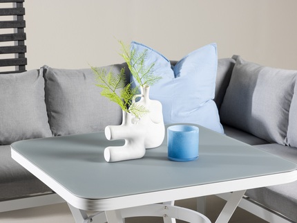 Venture Home Virya Hörnsoffgrupper Grå/Vit Utomhus