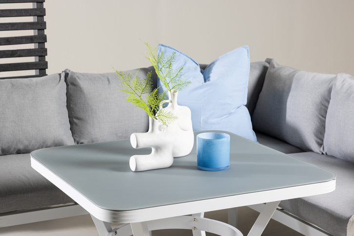 Venture Home Virya Hörnsoffgrupper Grå/Vit Utomhus