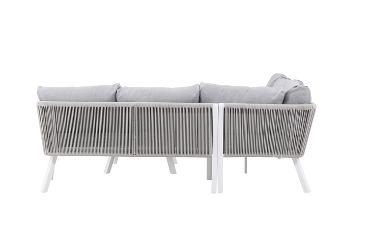 Venture Home Virya Hörnsoffgrupper Grå/Vit Utomhus