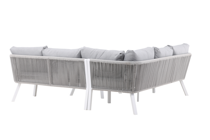 Venture Home Virya Hörnsoffgrupper Grå/Vit Utomhus