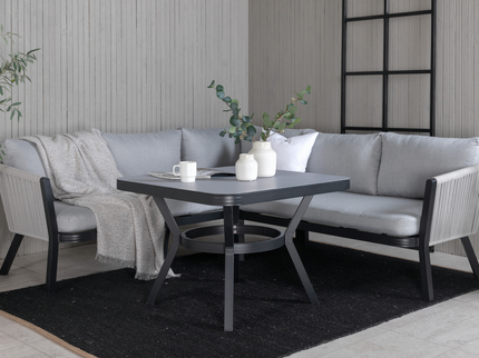 Venture Home Virya Hörnsoffgrupp Grå Utomhus Utomhus
