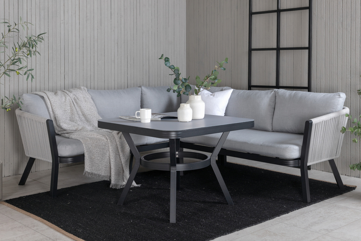 Venture Home Virya Hörnsoffgrupp Grå Utomhus Utomhus