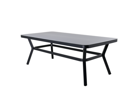 Venture Home Virya Rektangulära Matbord Utomhus Svart 74 x 200 x 100