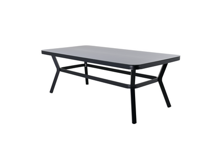 Venture Home Virya Rektangulära Matbord Utomhus Svart 74 x 200 x 100