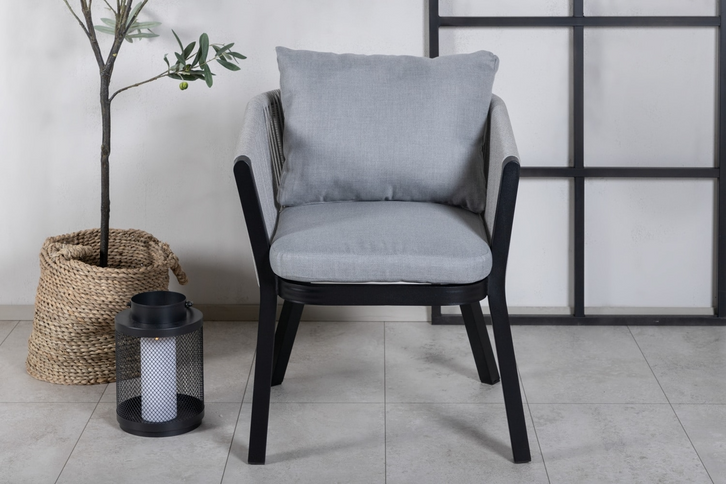 Venture Home Virya Matstolar 2-Pack Svart Utomhus